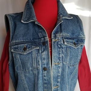 Western denim vest